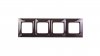 Simon 54 Premium Ramka poczwórna metalowa ciemna stal DR4/67